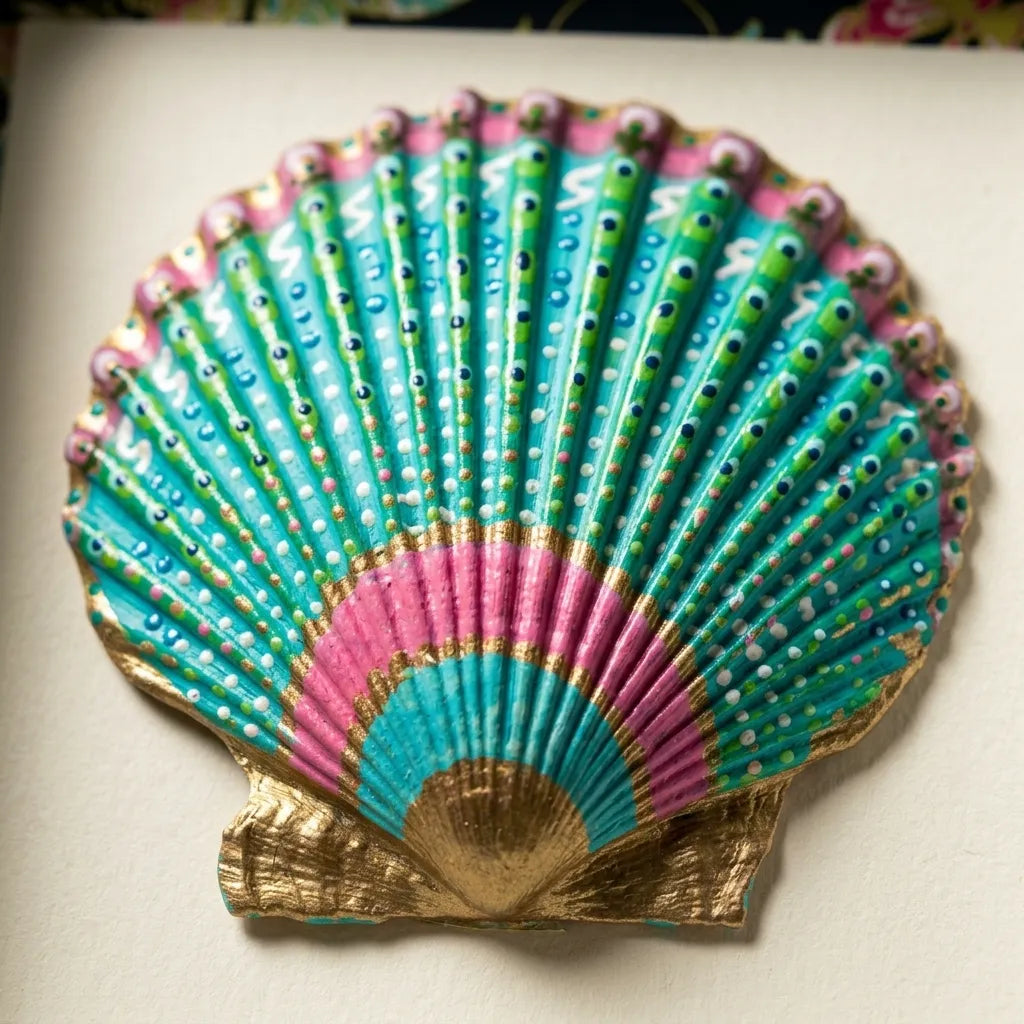 Shell Shadow Box - Butterflies