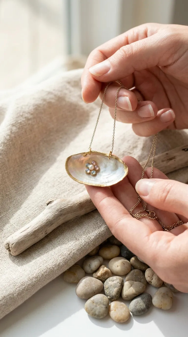 River Pearl Pendant Necklace